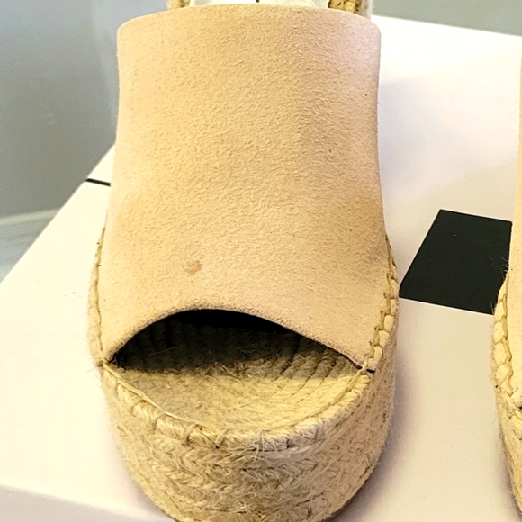 Dolce Vita Straw Women's Platform Wedge Espadrille Sandals. Light pink. Size 8 - Picture 10 of 16